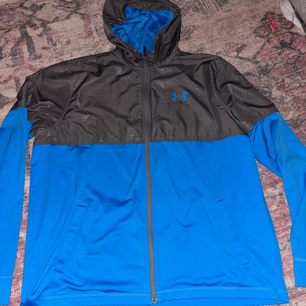 Under Armour Men's Black and Blue Performance Jacket